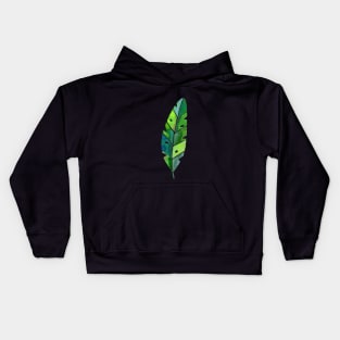 Banana Leaf Modern Watercolor Illustration Kids Hoodie